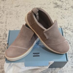 TOMS Paxton Womens  Suede Slip-On Shoes - Gray
